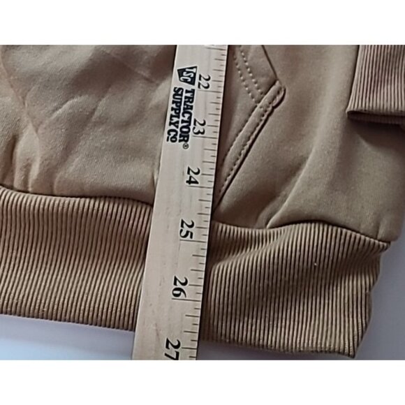 Mens NASA Hoodie Sweatshirt Brown L Relaxed Rocket Skater Surfer Pocket - Picture 6 of 11